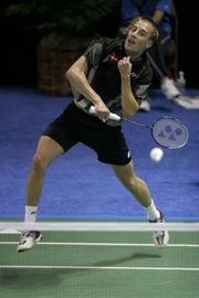 The Danish Olympic badminton player Peter Gade