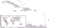 Location of Barbados