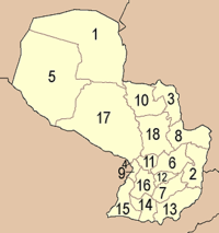 Map of Paraguay