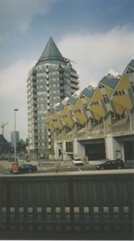 Modern residential architecture (cube houses) in downtown Rotterdam