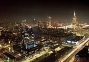 Warsaw at night.