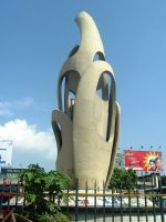 The Bangabandhu Square Monument.