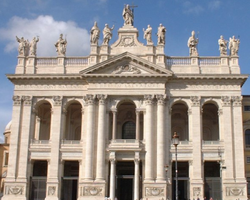 The Basilica of St. John Lateran, cathedral of the diocese of Rome and so of the Pope.