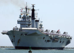 HMS Invincible the former flagship of the Royal Navy