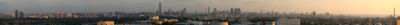 Panorama showing north Tel Aviv (right) and Ramat Gan (left) taken from Tel Aviv University