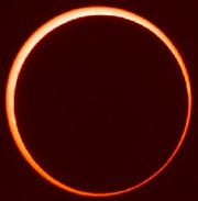 An annular eclipse.