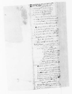 Madison's "Notes for speech on Constitutional amendments, June 8, 1789, in which he underlined the concept of "natural rights retained."