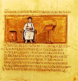 A 5th century portrait of Virgil from the Vergilius Romanus.