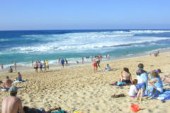 A beach is a popular form of recreational "park"; here, Sunset Beach Park on O'ahu