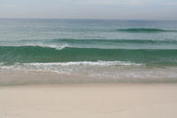 Gentle waves at the beach