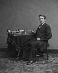 Edison and early phonograph, 1877