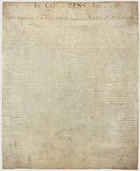 The original signed Declaration is now at the National Archives.