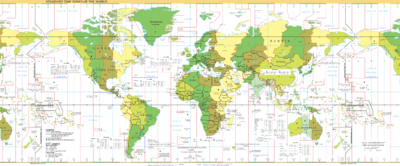 Standard Time Zones of the World