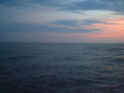 A view of the Caribbean Sea from the Dominican Republic coast