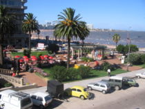 Plaza Gomensoro in the Pocitos neighborhood of Montevideo