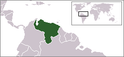 Location of Venezuela