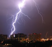 Cloud to ground lightning