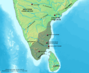 Chola territories during Kulothunga Chola I c. 1120  