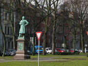 Tree-lined boulevard in Aachen.