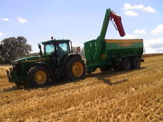 Tractor and wagon