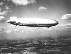 USS Akron (ZRS-4) in flight, November 2, 1931