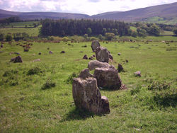 Early archaeoastronomy began by surveying alignments of Megalithic stones in the British Isles and sites like Auglish in Co.Derry in an attempt to find statistical patterns