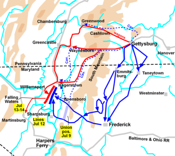 Gettysburg Campaign (July 5 – July 14).