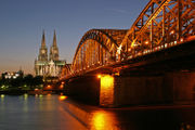 Cologne Cathedral with Hohenzollern Bridge