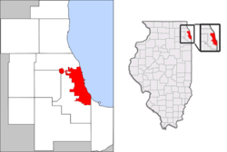 Location in Chicagoland and Illinois