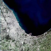 Landsat image of the Chicagoland area