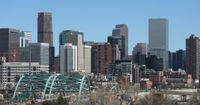 Speer and I-25; the Qwest Building often acts as a navigational tool.