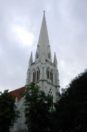 The colonial era All Saints Church in Dam Street area