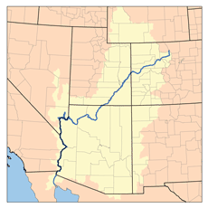 Map of the Colorado Watershed