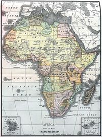 Map of Africa from the Encyclopædia Britannica, 1890