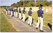 Agents in training on the FBI Academy firing range