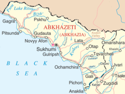 Location of Abkhazia