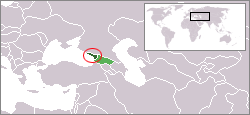 Location of Abkhazia