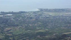 Skyline of City of Goleta, California