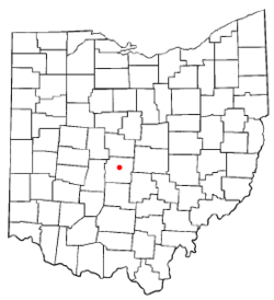 Location in the state of Ohio, USA