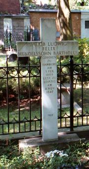 Felix Mendelssohn's grave