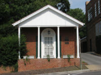 Johnston & Trigg Law Office on Court Street in downtown Abingdon. Now in possession of the Historical Society of Washington County, Virginia.