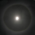 Halo around Moon