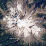 Mount Rainier from space