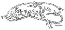 The Ramsund carving depicting passages from the Völsunga saga