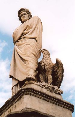 Statue of Dante in Florence.