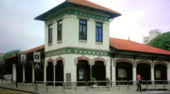 Tourism Post on one of the market towers of 1904.