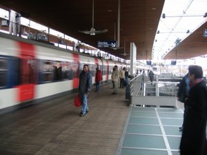 The RER B at La Plaine - Stade de France.