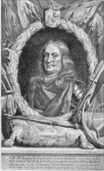 Gustaf Otto Stenbock, Swedish field marshal. Engraving by N. Pitau (1696).