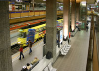 Brussels metro (actually here premetro), de Brouckère station