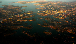 Sydney from the air.